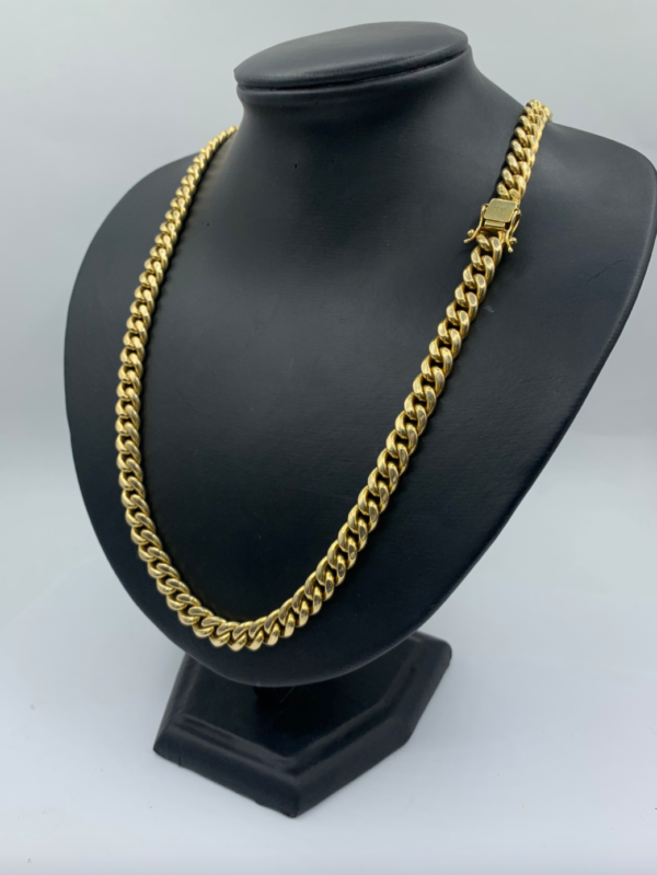 28 Inch 10K Gold Cuban Link Mens’ Chain – Gold Star Jewellers | Bonnie ...